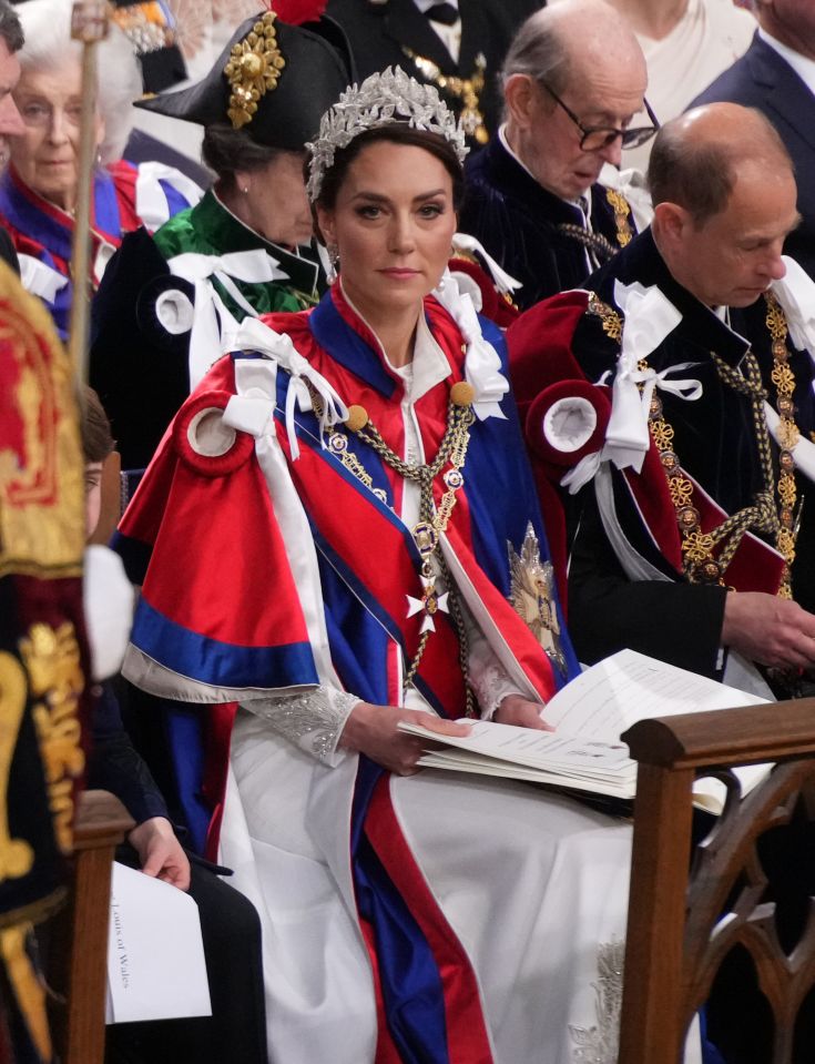 The Princess of Wales stunned onlookers as she walked into Westminster Abbey today for the coronation