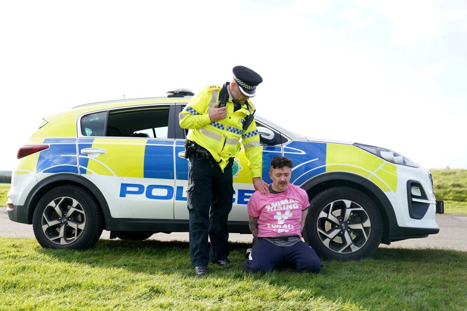 Police and locals quickly brought the failed Grand National protest under control - and it is hoped the same will be done at Epsom