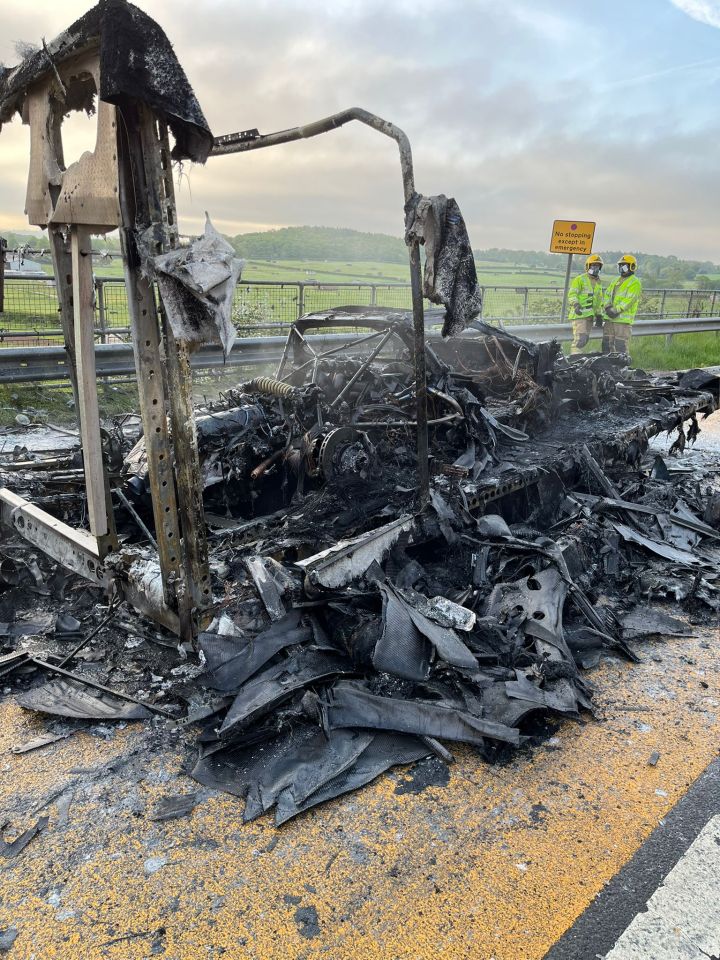 The £2.2million supercar was reduced to ashes