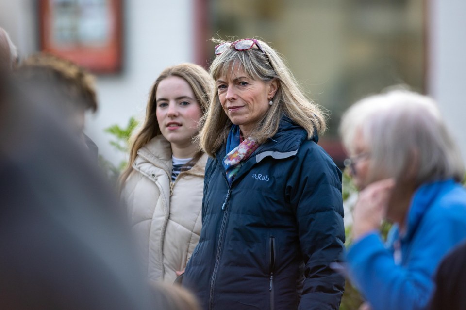 Kate and Amelie at the prayers