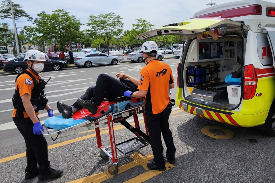 At least nine patients were rushed to hospital with breathing difficulties