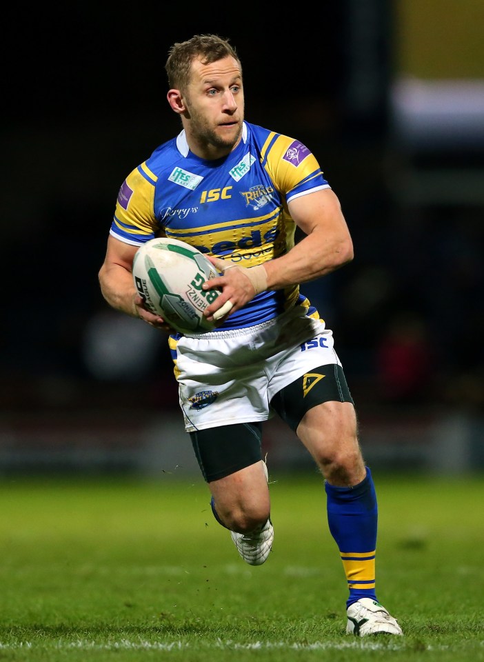 Former Leeds Rhinos rugby star Rob Burrow in action back in 2013