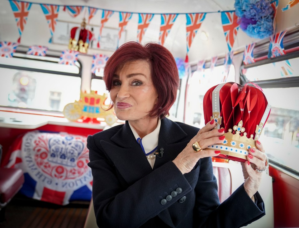 Sharon Osbourne has told how her potty mouth has got the better of her in front of the King