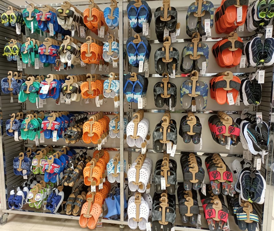 Shoppers are scrambling to get their hands on Croc dupes from Poundland