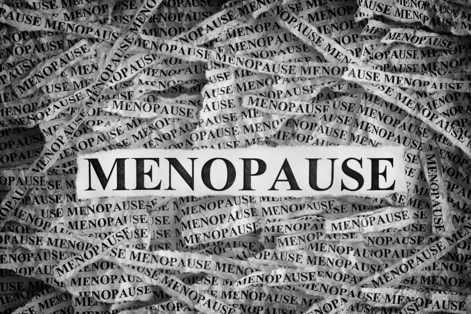 Menopause. Torn pieces of paper with the word Menopause. Concept Image. Black and White. Closeup.; Shutterstock ID 1057837442; purchase_order: -; job: -; client: -; other: -