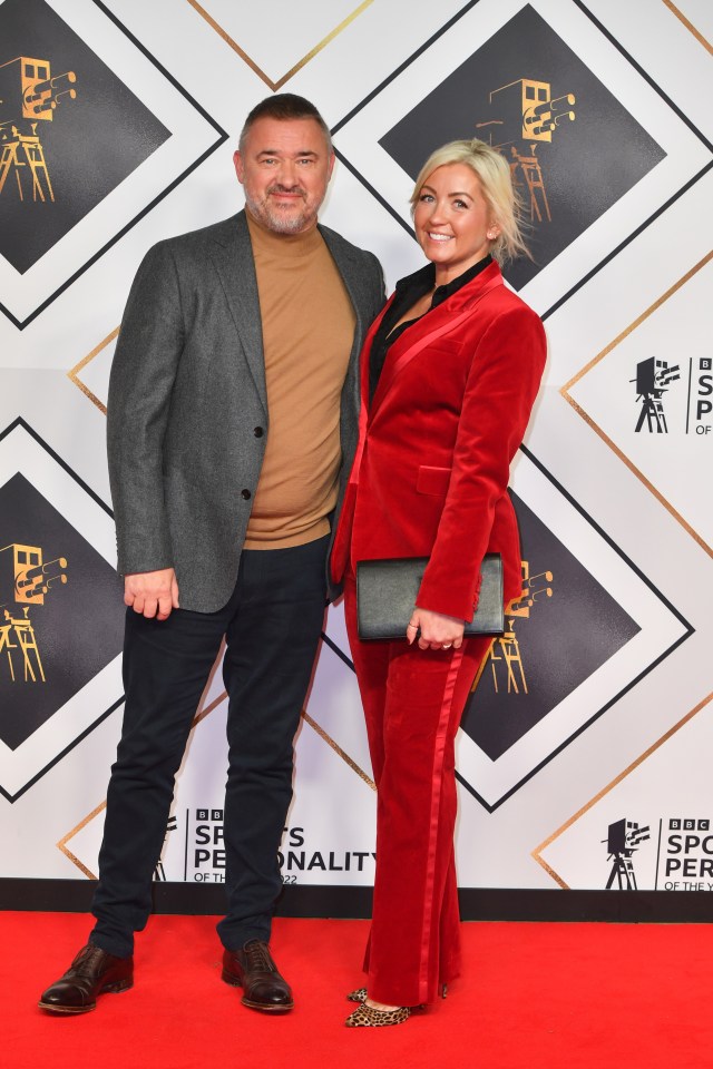 Stephen Hendry and partner Lauren Thundow at last year’s Sports Personality of the Year awards