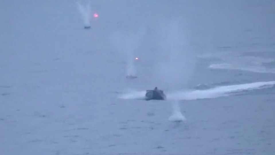 The marine drone was just seconds away from its target in the Black Sea