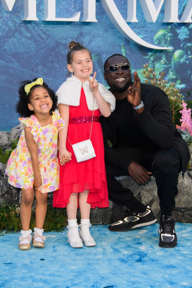 Stormzy, who will be honoured at the Nordoff and Robbins O2 Silver Clef awards, took his sweet Goddaughters to the Little Mermaid premiere