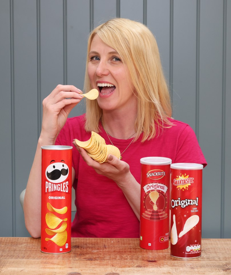 The Sun consumer reporter Lynsey Hope tried the copycat versions of Pringles