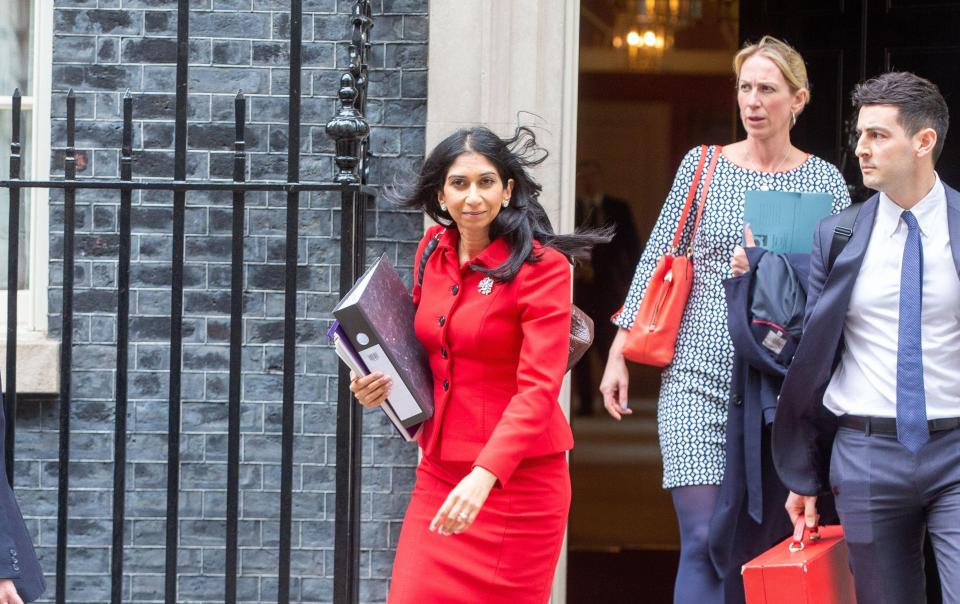 Suella Braverman left No10 earlier today following a meeting