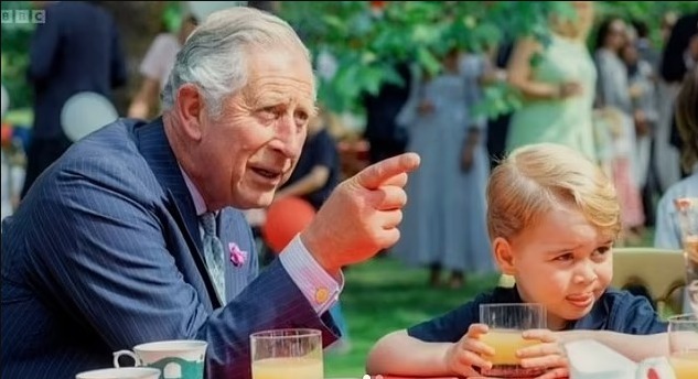 Adorable unseen family photos of King Charles with Prince George have been shown in a new documentary, Charles R: The Making of a Monarch