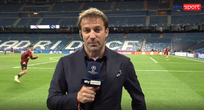 Alessandro Del Piero was left asking 'if he should be worried' as Man City performed their warm-down