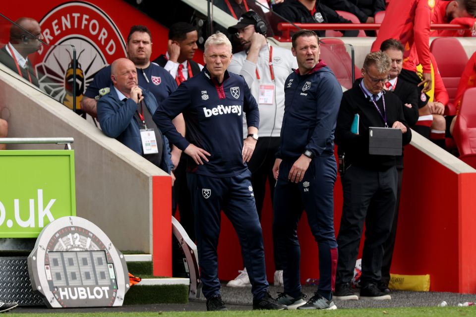 David Moyes cut a frustrated figure on the sideline