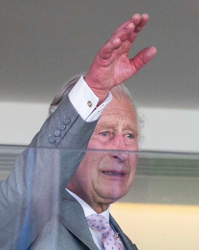 Charles has a tear in his eye as he watched his mother’s old horse win