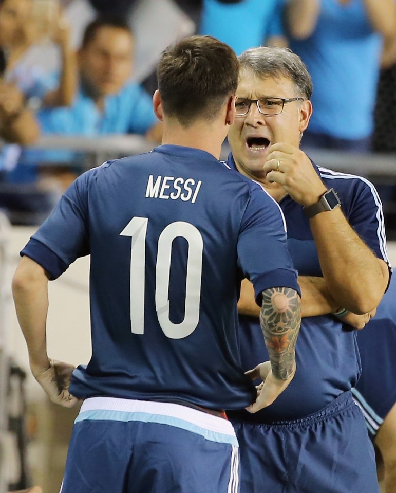 Martino also managed Messi at Argentina