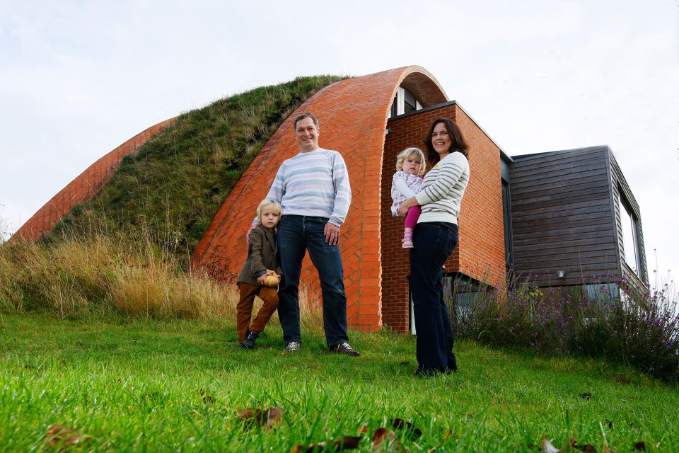 The Hawkes family built a 'gravity-defying' house with clay tiles and Plaster of Paris