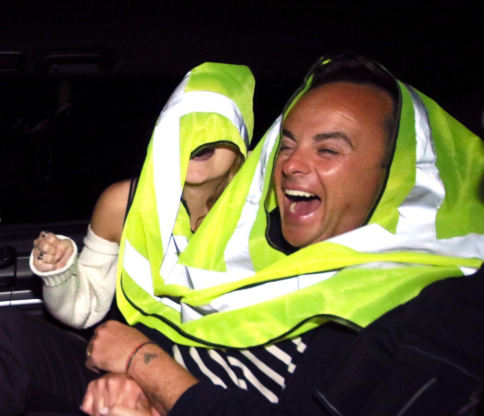 Ant McPartlin wore one of the winner’s hi-vis vests