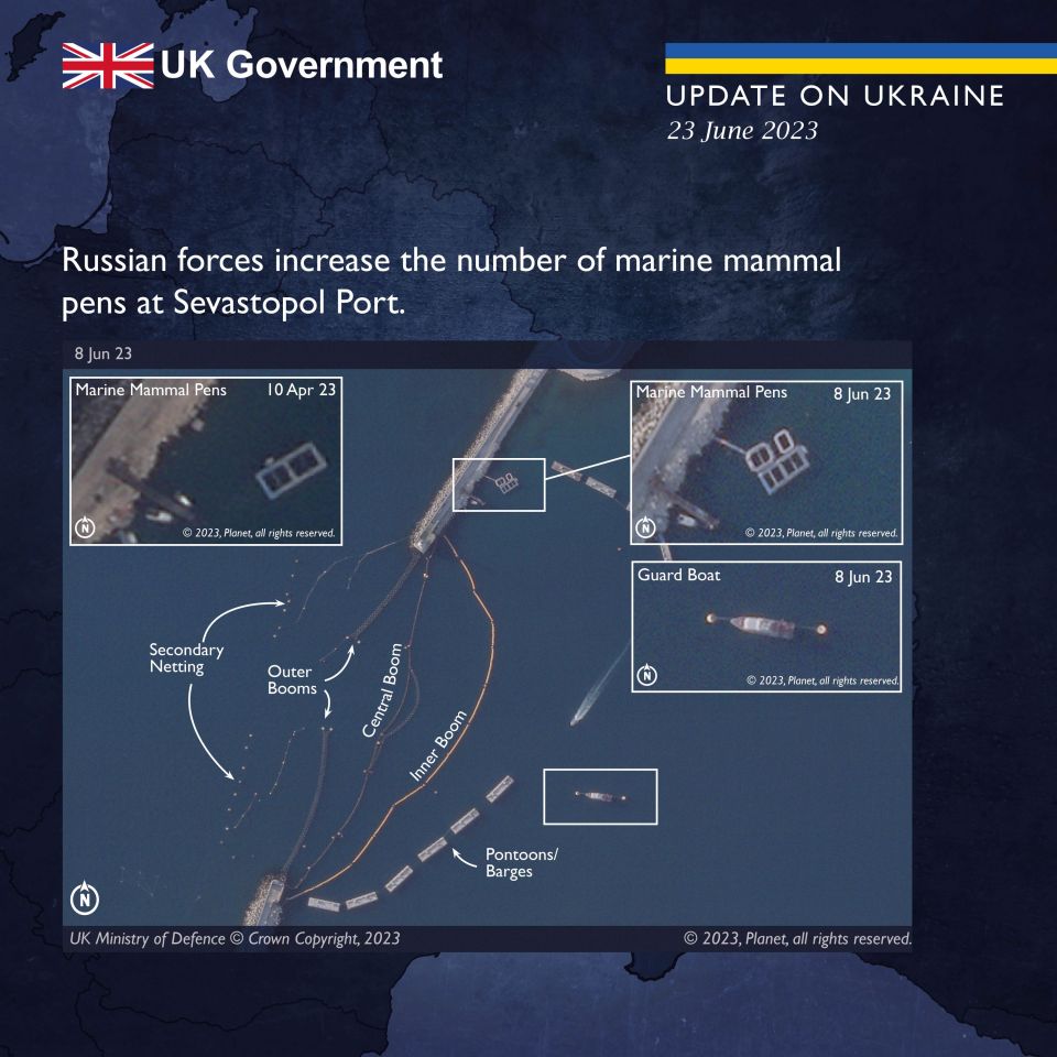 Satellite imagery showing the port of Sevastopol occupied by the Black Sea Fleet