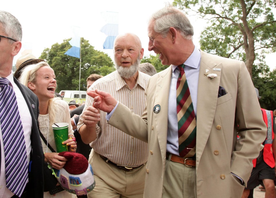 King Charles visited Glastonbury in 2010