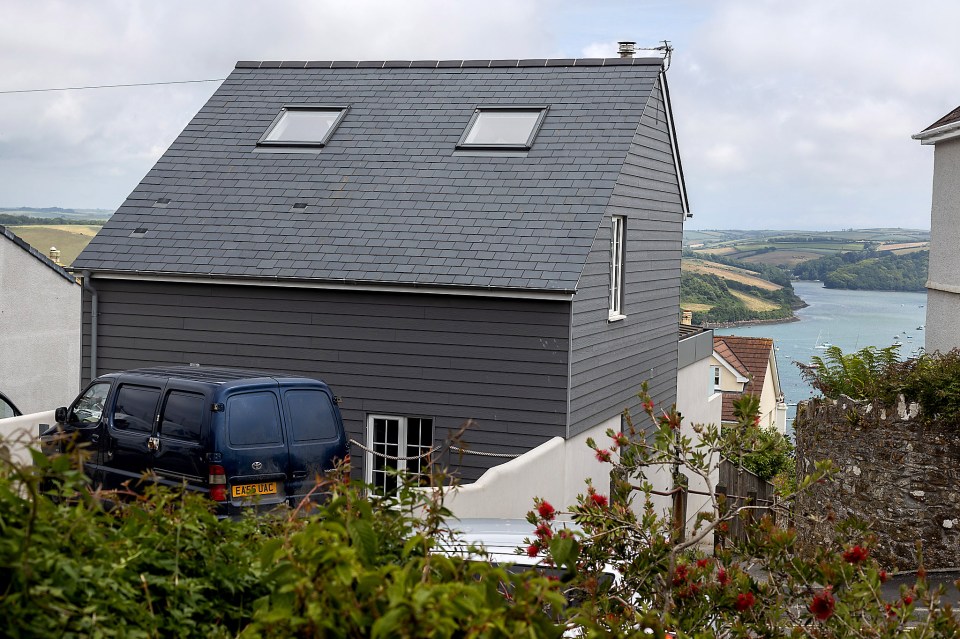 This house was built in front of Derek's, blocking his view