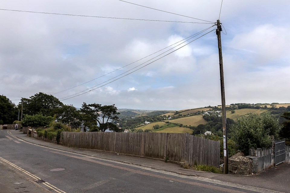 Pictured is the boundary fence for the new development