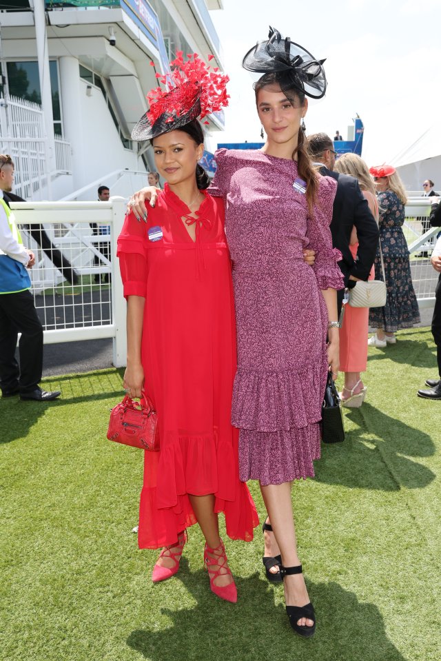 With the sun shining on Epsom today, racegoers were keen to soak up some rays