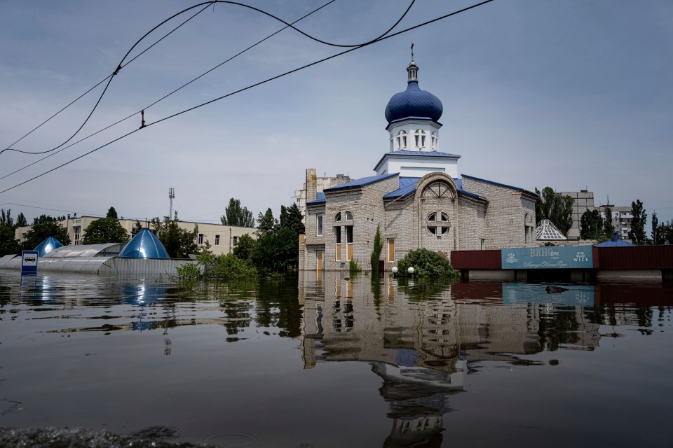 Huge swaths of Kherson were underwater