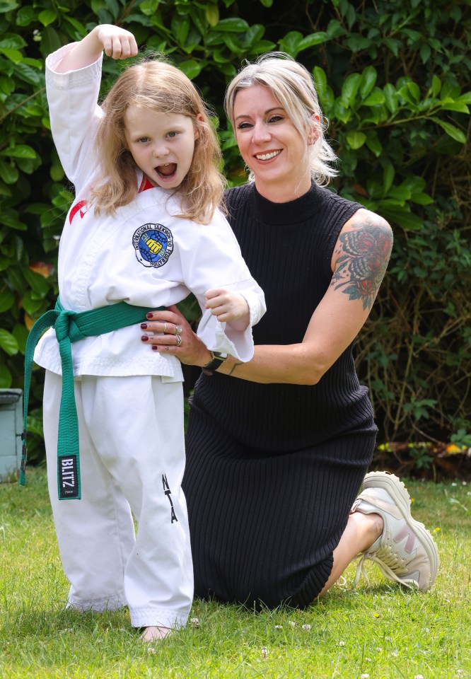 Mum Isobel, 44: ‘When I see her performing Taekwondo is seems hard to believe that she has had to have a new liver to survive’