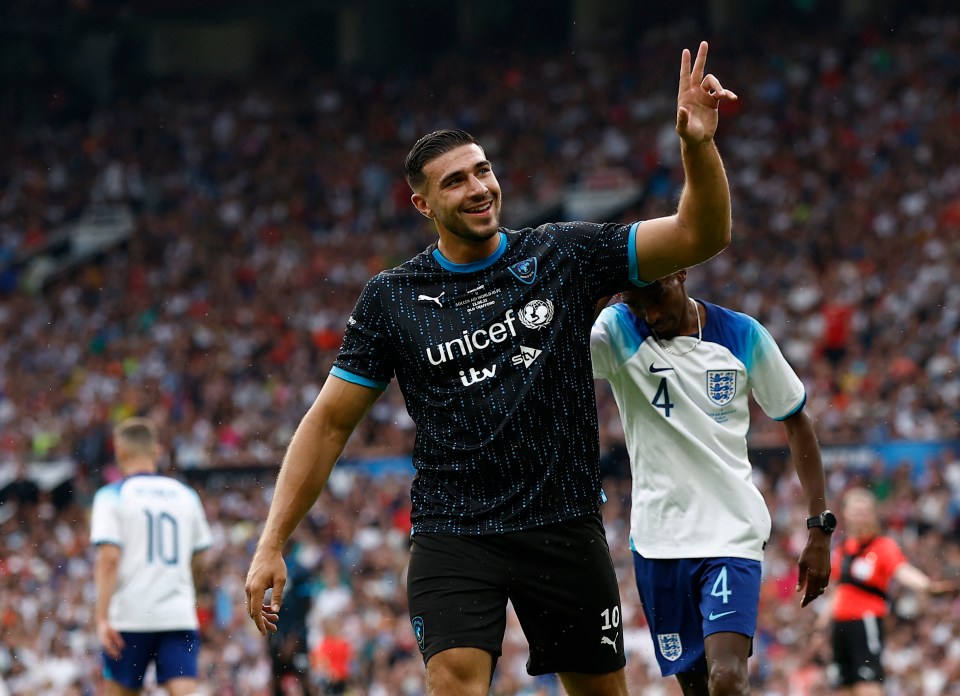 Fury represented the Rest of the World XI at Soccer Aid