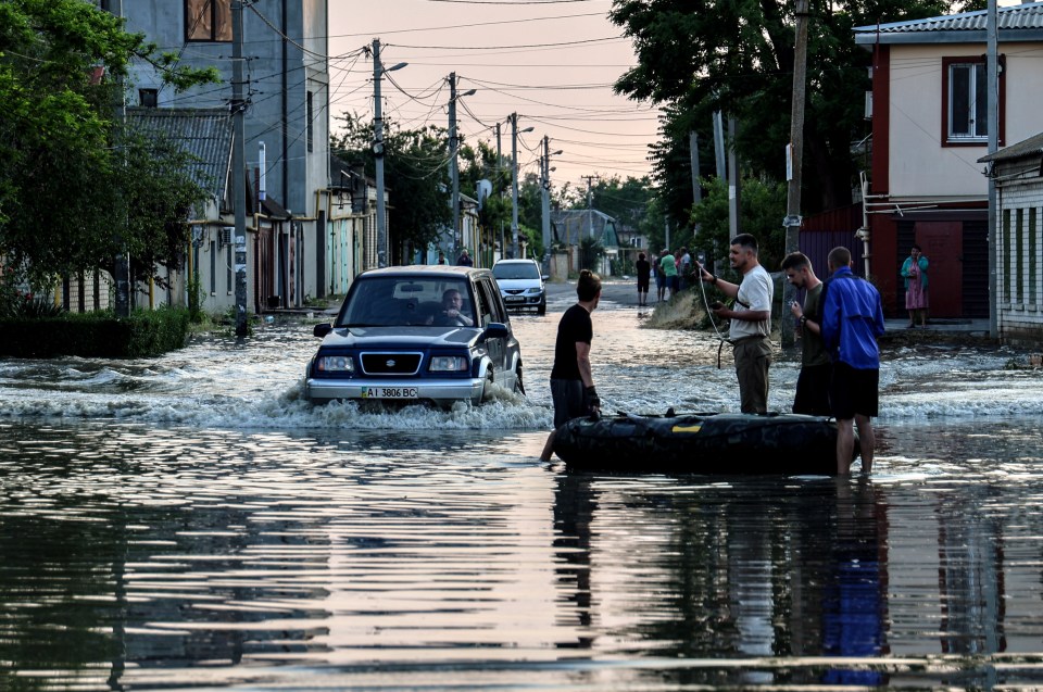 Officials said about 16,000 people are in the critical zone in Kherson