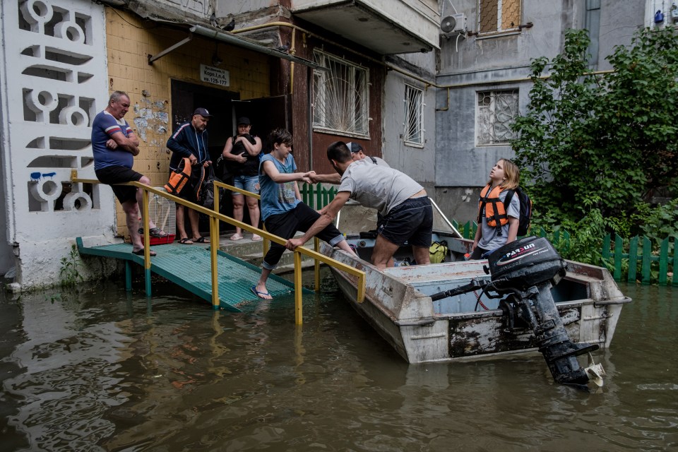 Boats have been deployed to save those trapped in their homes