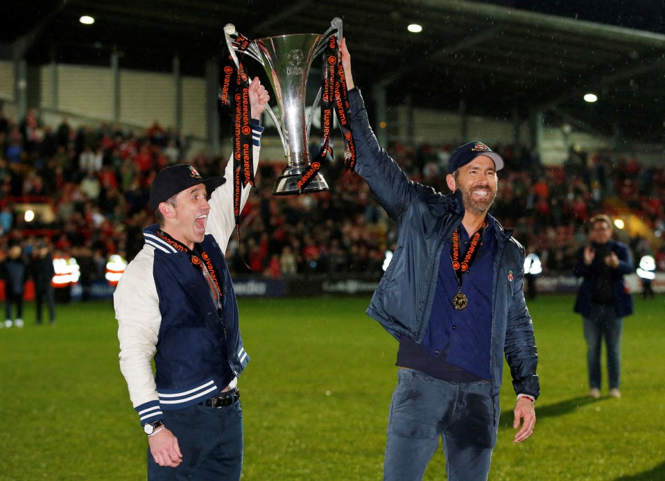 Wrexham co-owners Rob McElhenney and Ryan Reynolds treated the players to the trip