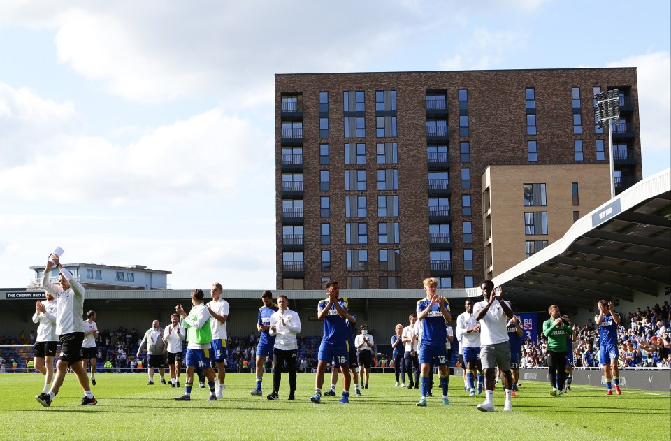 Some of the flats offer a fantastic view of the pitch