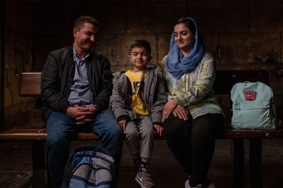 Burhan Vesal, a former interpreter for the British Forces, his wife Narcis and their young son Sepehr feared for their lives when the Taliban swept to power and they were evacuated in the final days of the mass airlift