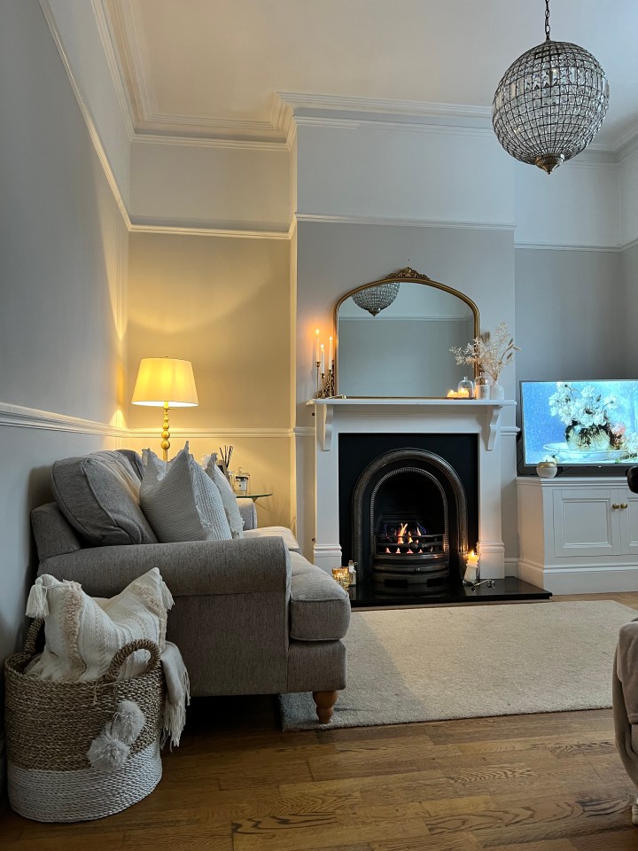 The living room after renovation