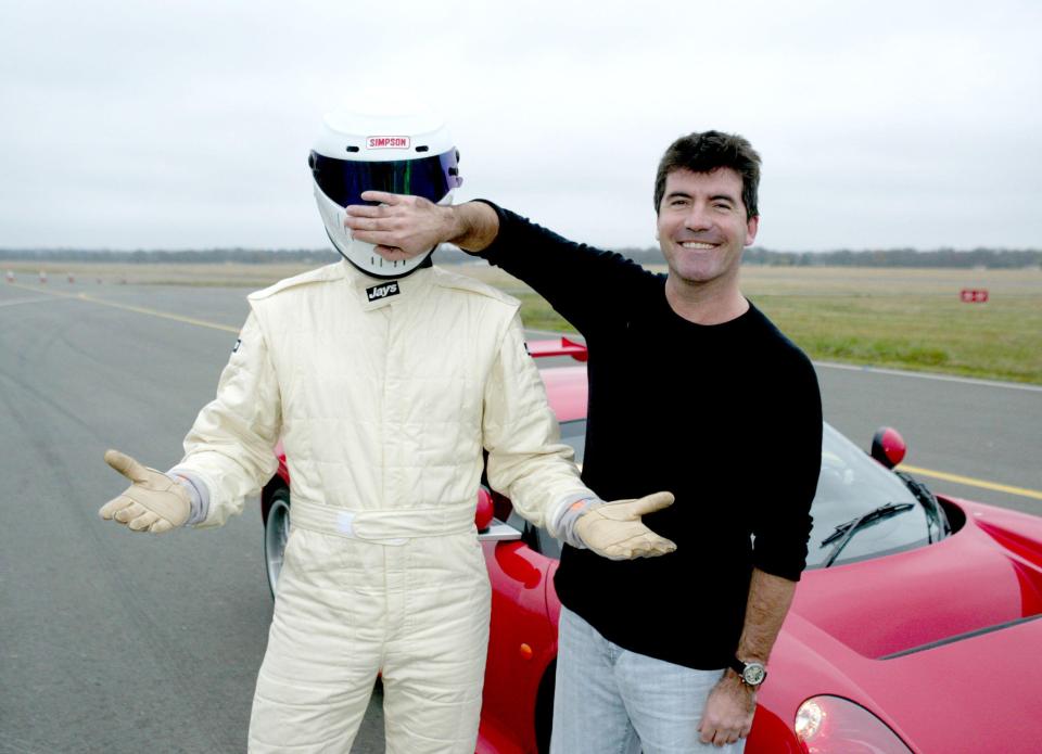 The Stig with Simon Cowell in 2003