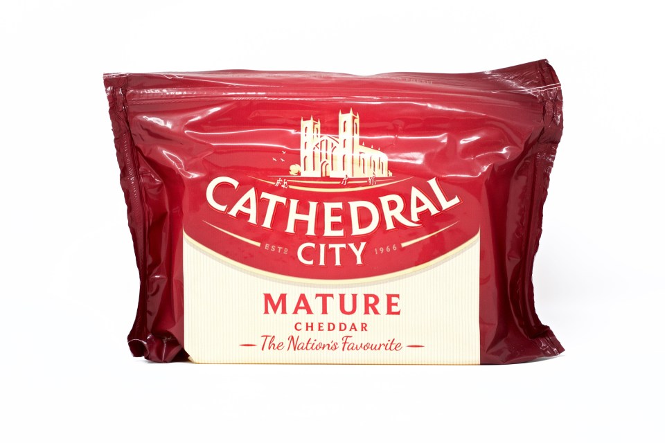 Cathedral City’s cheddar has 1.8g per 100g