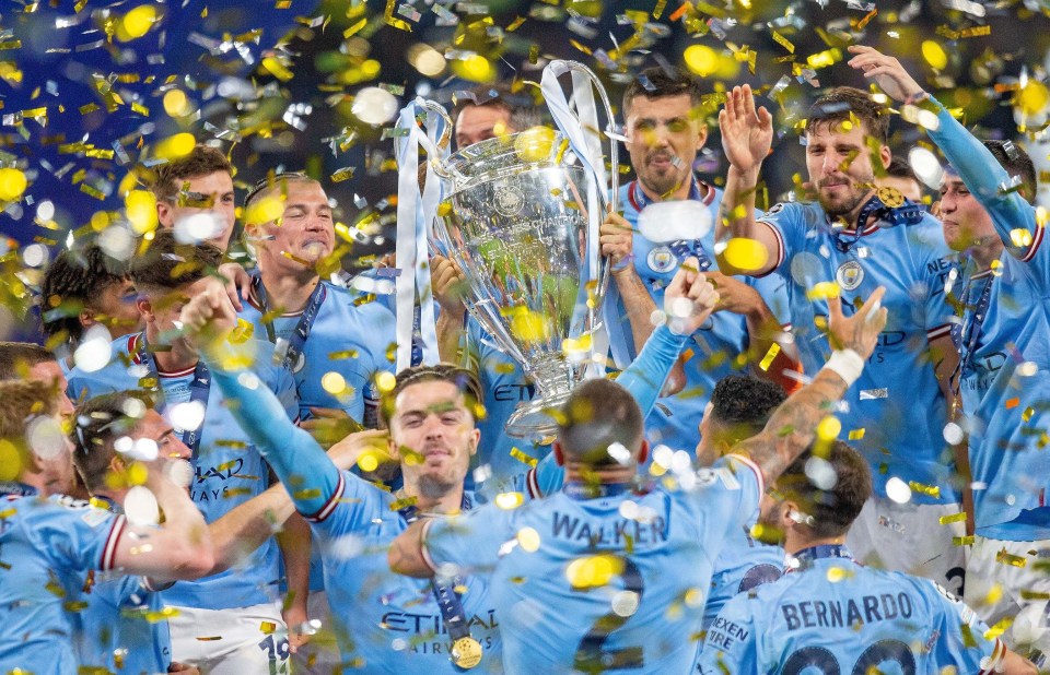 Manchester City finally got their hands on the Champions League trophy on Saturday