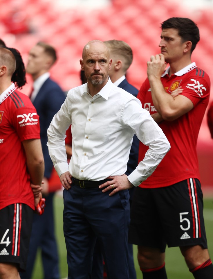 Erik ten Hag came under fire after Man Utd’s defeat to City in the FA Cup Final