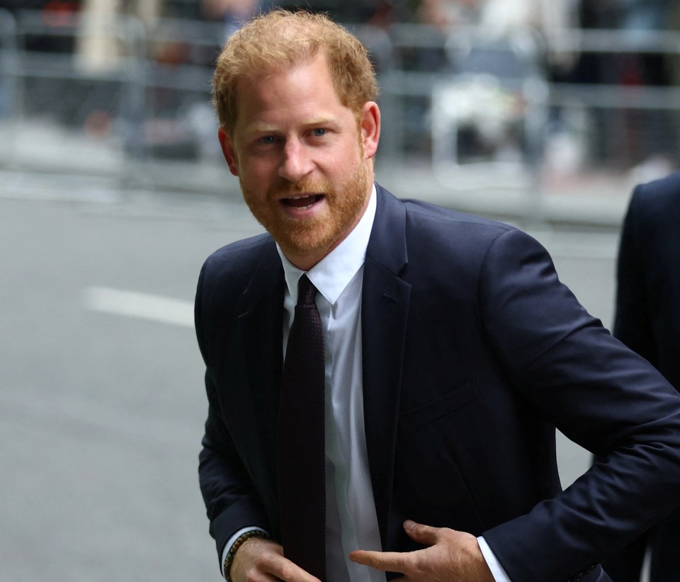 Duke of Sussex outside the Rolls Building of the High Court in London today