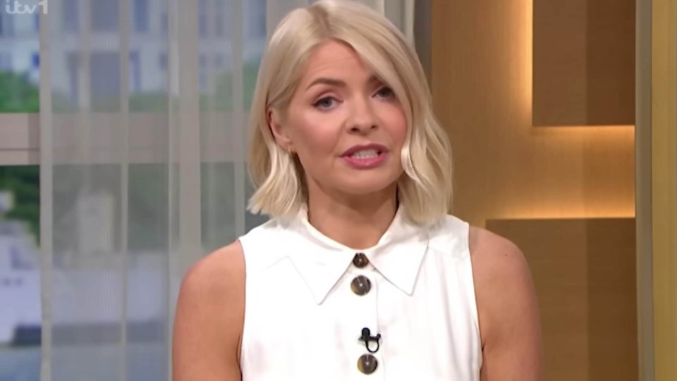 Holly Willoughby today made an emotional speech on This Morning