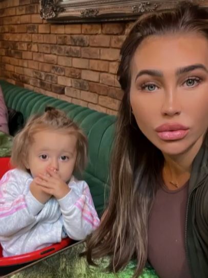 Lauren Goodger rushed her daughter to an emergency doctor's appointment today