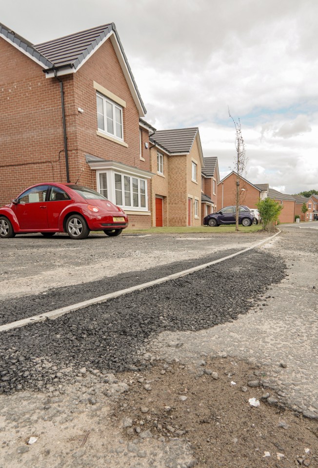 The roads around the safe were left unfinished for years