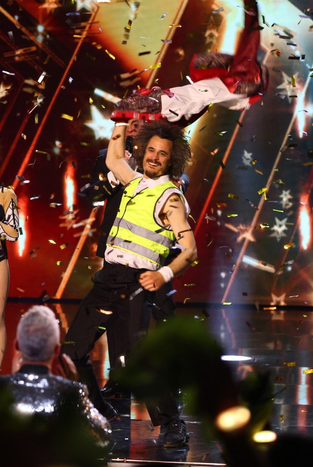 A big part of his act was a hi-vis jacket and the Daft Punk hit One More Time