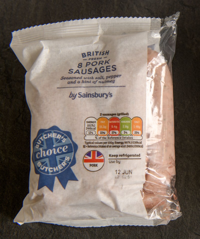 Sainsbury's Pork Sausages scored four out of five