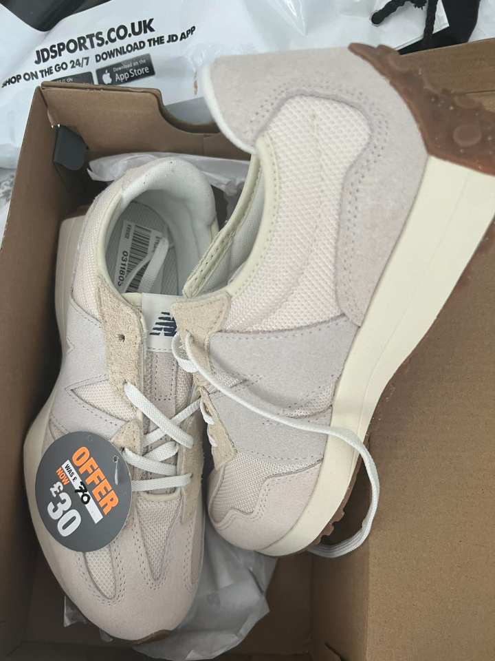 The trendy trainers were now £40 cheaper, the shopper revealed