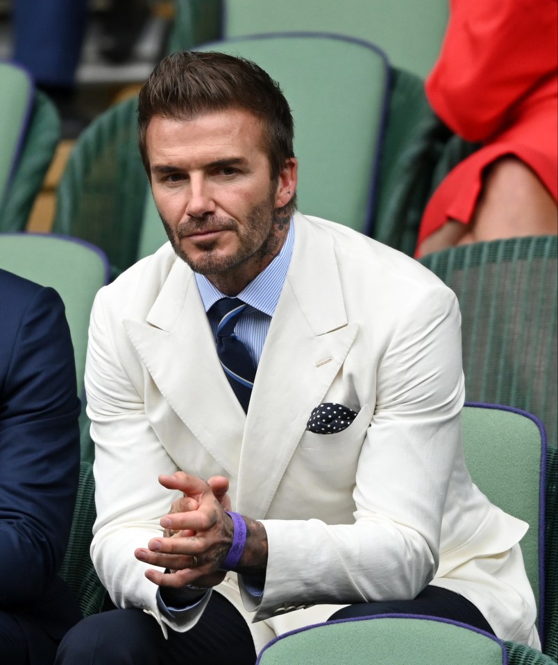 David Beckham came sixth on the list