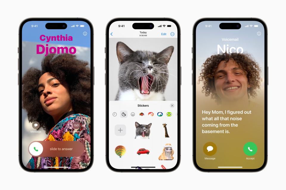 Contact posters are among the new features in iOS 17