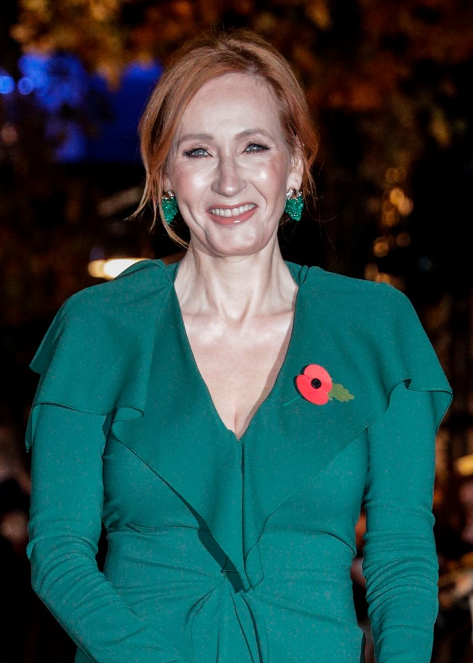 British screenplay writer J. K. Rowling poses for a photograph as she arrives for the premier of the fantasy film 'Fantastic Beasts: The Crimes of Grindelwald' in Paris on November 8, 2018. (Photo by Geoffroy VAN DER HASSELT / AFP) (Photo credit should read GEOFFROY VAN DER HASSELT/AFP via Getty Images)