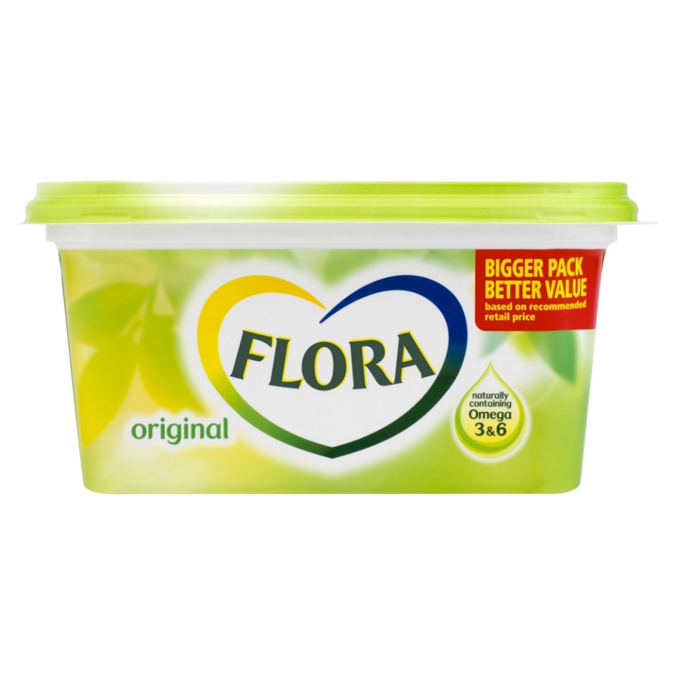 Flora’s margarine has 1.4g of salt